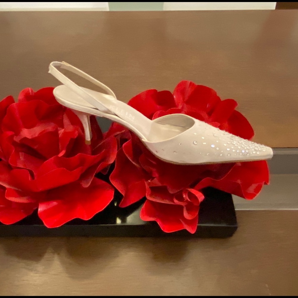 Anne Klein satin shoes.